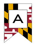 Maryland Bunting Alphabet