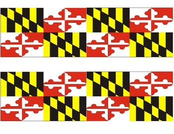 Maryland Flag Border by Jaime Gesl | TPT