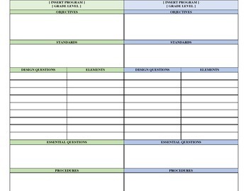 Preview of Marzano Dual Grade Lesson Plan Template