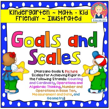Goals and Scales for Kindergarten {Math, Kid Friendly, Pic