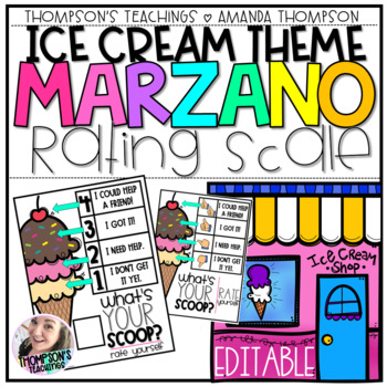 Preview of Marzano Kid Friendly Scale