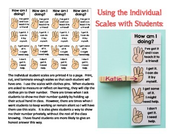 Marzano Kid-Friendly Rating Scales by Cindy Gilchrist