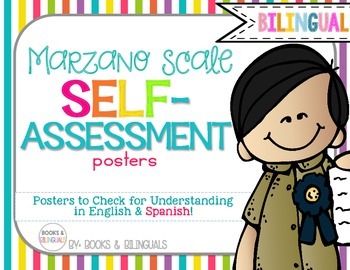Preview of Marzano Levels of Understanding Posters {Bilingual} Brights Theme