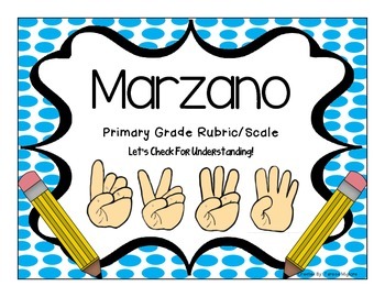 Preview of Marzano Scale and Rubric ~ Primary Grades