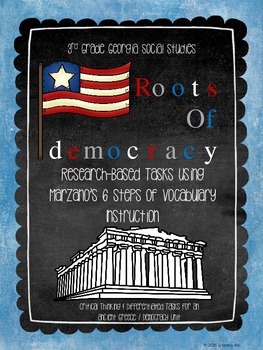 Preview of Democracy in Ancient Greece - Marzano Vocabulary Bundle: Georgia Social Studies