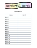 Marzano Vocabulary Workbook Templates