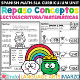 Marzo Repaso de Lectura, Escritura y Matemáticas San Patricio