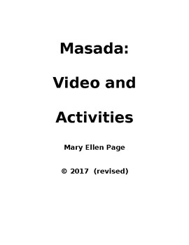 Preview of Masada video and related activities