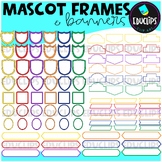 Mascot Frames & Banners Clip Art Set {Educlips Clipart}