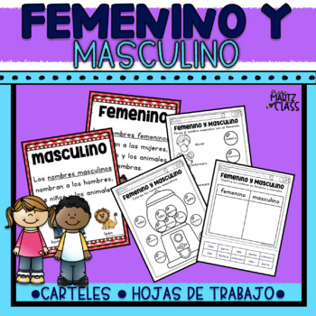 Preview of Masculino y femenino en español 