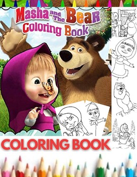 masha and bear coloring