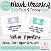 Mask Wearing Do's & Don'ts Poster Set