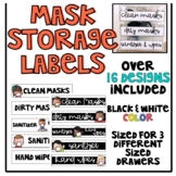Mask Drawer Labels | Organization for Classroom & Home