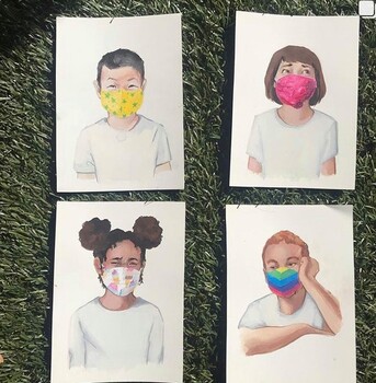Preview of Masked and Unmasked Emotions Montessori Cards