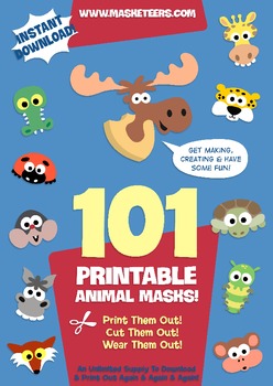 Preview of Masketeers 'Big Book Of Animal Masks!'