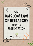 Maslow Law of Hierarchy Lesson Presentation