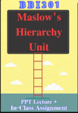 Maslow's Hierarchy Unit, Lecture + In-Class Assignment, BB1201