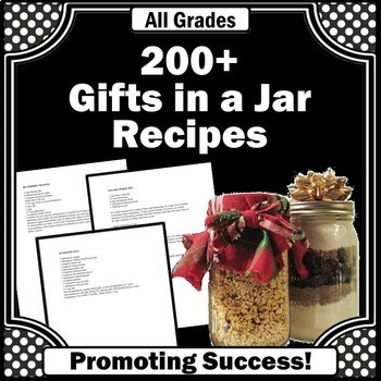 Preview of Christmas Recipes in a Jar Project Special Education Entrepreneur Activities
