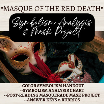 Preview of "Masque of the Red Death" Symbolism & Color Analysis + Masquerade Mask Project