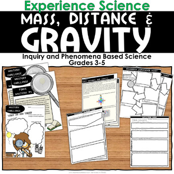 Preview of Mass, Distance, and Gravity Inquiry and Phenomena Based Science Lesson