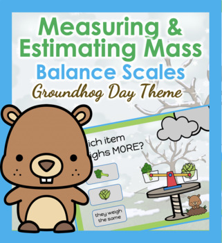 Preview of Mass Measurement & Estimation g/ kg with a Balance Scale Digital Boom Cards™