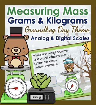 Preview of Mass Measurement g/ kg with Digital and Analog Scales Digital Boom Cards™