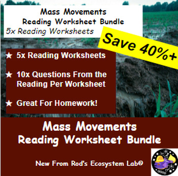 Preview of Mass Movements Lesson Reading Worksheet Bundle **Editable**