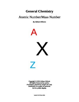 Preview of Mass Number and Atomic Number