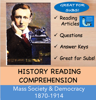 Preview of Mass Society and Democracy 1870-1914 Bundle