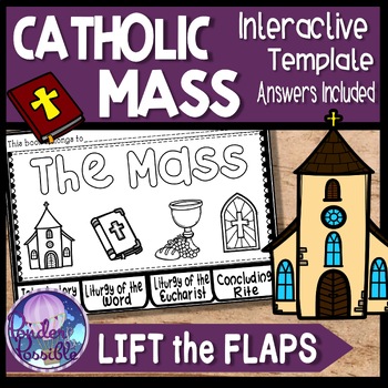 Preview of Parts of the Mass Tab Book: Catholic