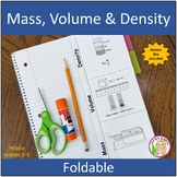 Mass, Volume & Density Foldable