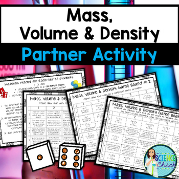 Preview of Mass, Volume & Density Partner Activity