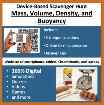 Preview of Mass, Volume, Density, and Buoyancy – A Digital Scavenger Hunt Activity