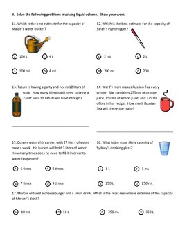 mass volume test 3rd grade common core by mac daniel tpt