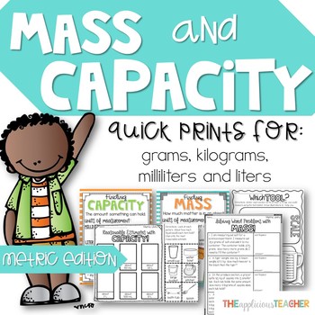 Preview of Mass and Capacity: Milliliters, Liters, Grams, and Kilograms