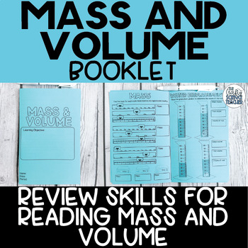 Preview of Mass and Volume Booklet - Reading Mass and Volume Measurements