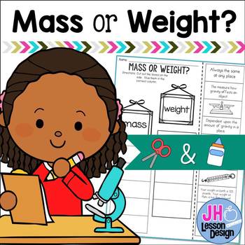 Preview of Mass and Weight: Cut and Paste Sorting Activity