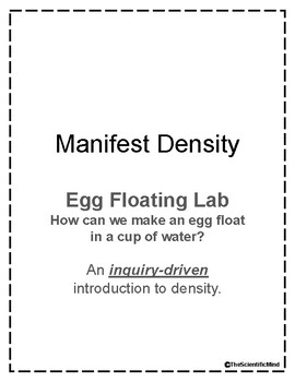 Preview of Mass vs Weight Egg Floating Density Lab Engagement Activity