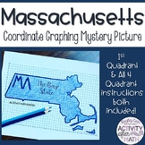 Massachusetts Coordinate Graphing Picture 1st Quadrant & A
