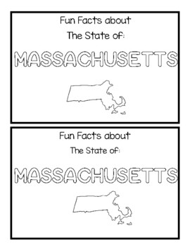 Massachusetts Fun Facts Book by Loving Life in Kindergarten | TPT