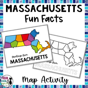 Preview of Massachusetts Map Activity | Fun State Facts