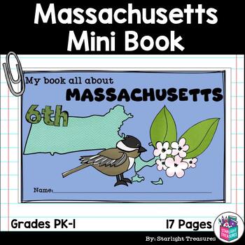 Preview of Massachusetts Mini Book for Early Readers - A State Study