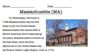 Preview of Massachusetts Reading Comprehension