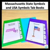 Massachusetts State Symbols and United States Symbols Tab Books