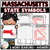 Massachusetts State Symbols Word Search Puzzle Worksheets