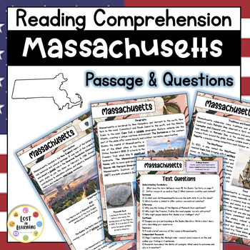 Preview of Massachusetts || US States || Information Text Close Reading Comprehension