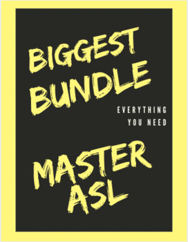 Preview of Master ASL BUNDLE Units 1-10 (Over 1,000 gifs, PowerPoints, & vocabulary lists)