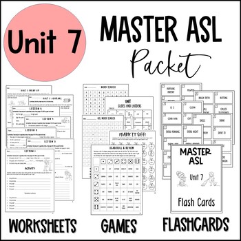 Preview of Master ASL! Unit 7 Packet