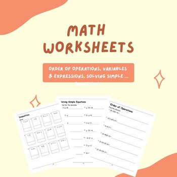 Preview of Master Algebra: Comprehensive Math Practice Worksheets