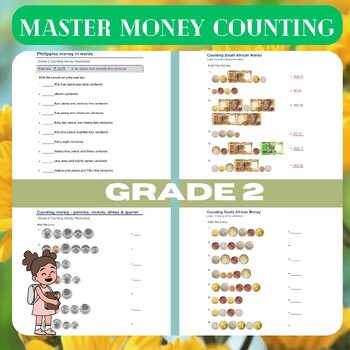 Preview of Master Money Counting with Grade 2 Worksheets